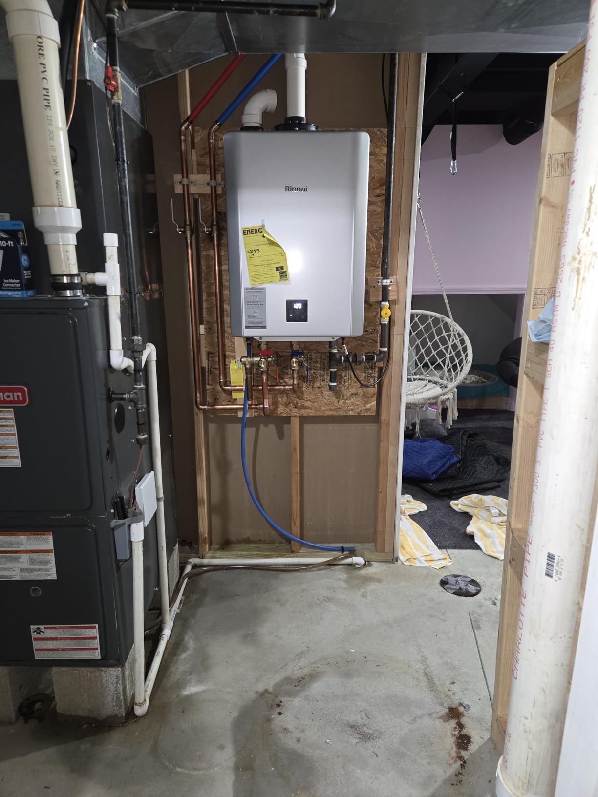 Rinnai RX199iN Condensing Smart Sense Natural Gas or Propane Tankless Water Heater, Indoor or Outdoor, Up to 11.1 GPM, 199,000 BTU customer photo 1