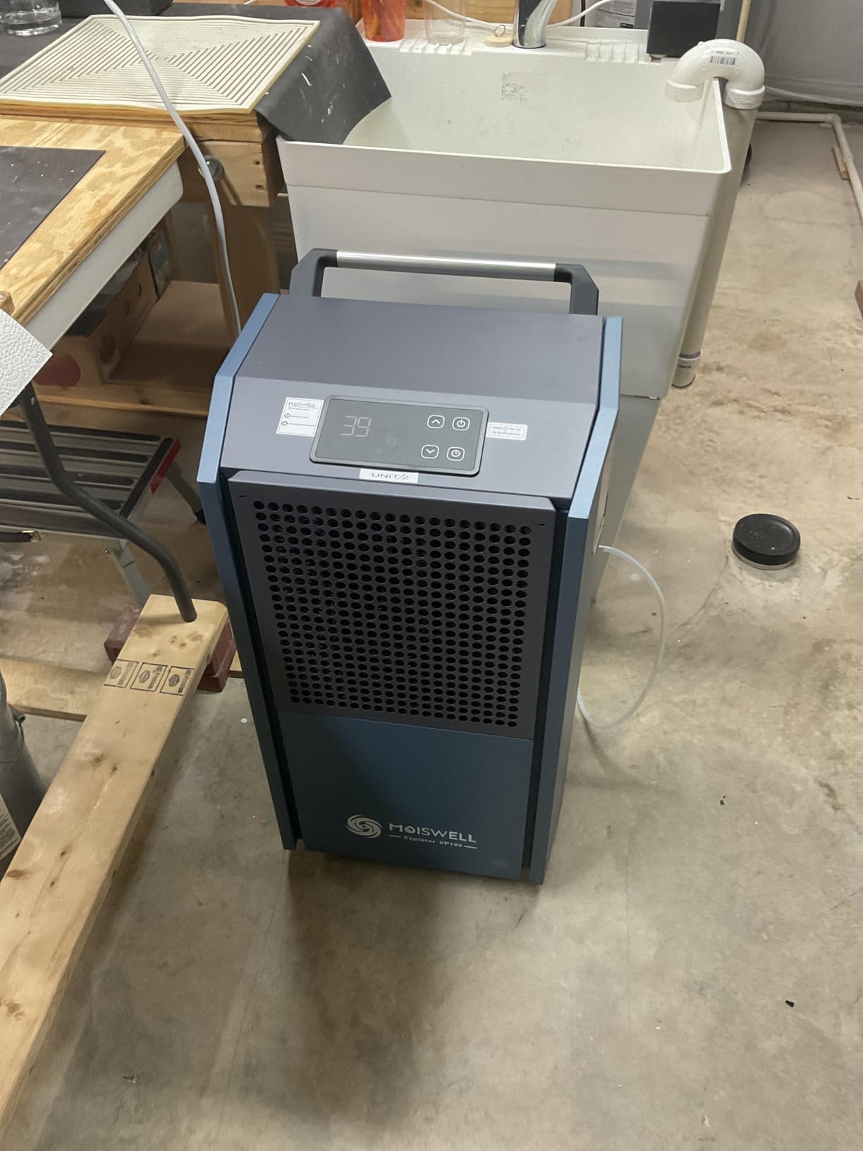 250 Pints Commercial Dehumidifier with Pump for Large Spaces, Industrial Heavy Duty Commercial-grade Dehumidifiers with Drain Hose for Basements Warehouse Water Damage Restoration customer photo 1