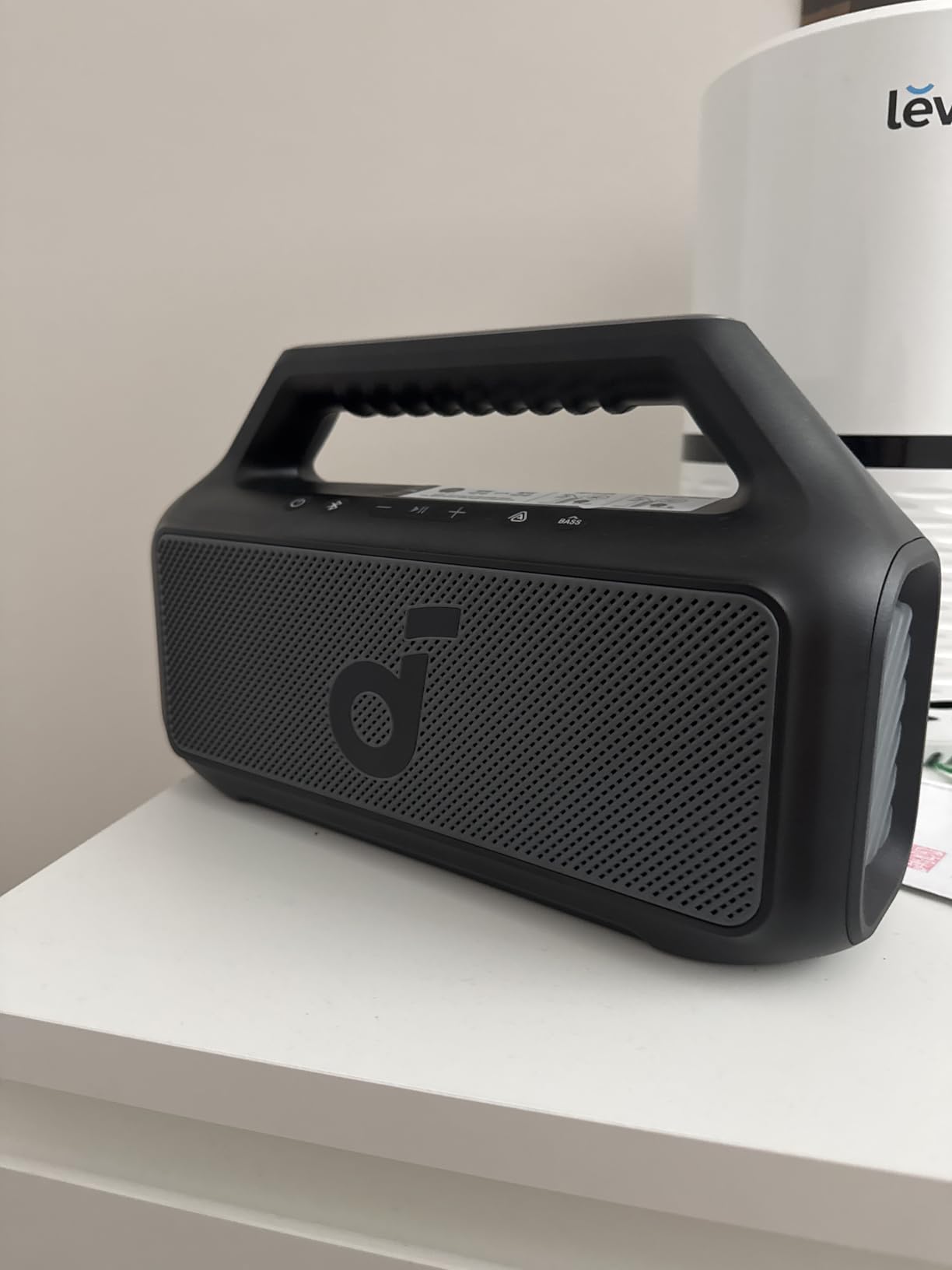 Soundcore Boom 2 By Anker, Outdoor Speaker, 80W, Subwoofer, BassUp 2.0, 24H Playtime, IPX7 Waterproof, Floatable, RGB Lights, USB-C, Custom EQ, Portable for Camping and Beach - Black customer photo 1