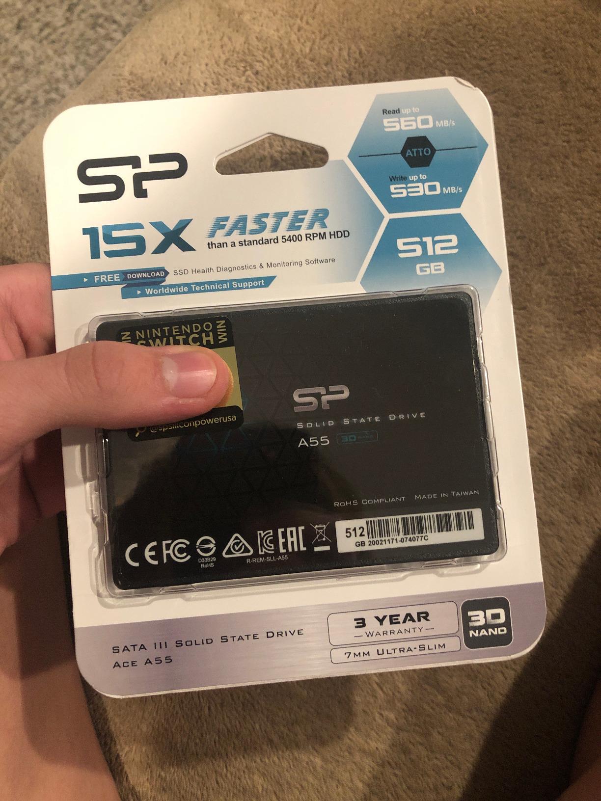 Silicon Power 256GB SSD 3D NAND A55 SLC Cache Performance Boost SATA III 2.5