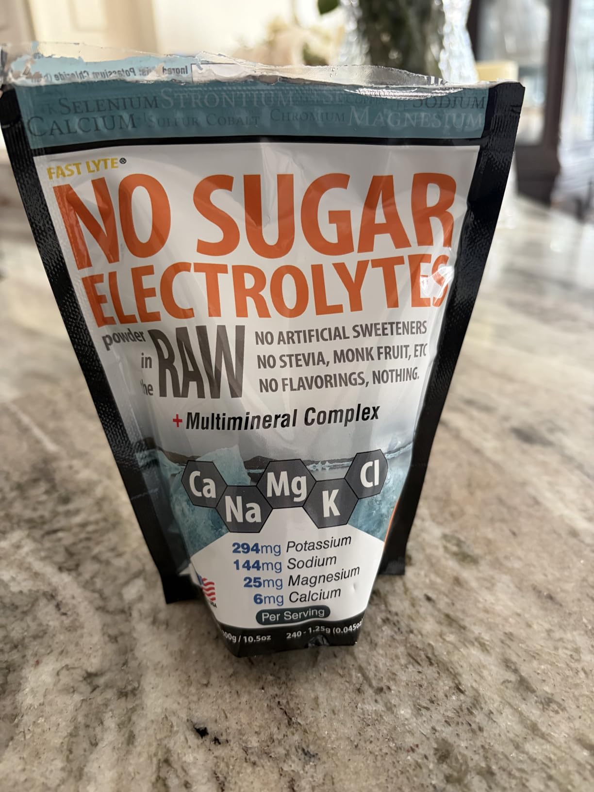 FAST LYTE No Sugar Electrolytes Powder in the Raw | Mix in Coffee, Soup, Juice, Water, Smoothies, Broth, Anything | No Sweeteners or Flavorings | Keto & Sugar Free | Non-GMO & Vegan customer photo 2