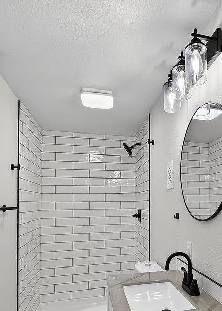 Fitop Bathroom Exhaust Fan with Light, 110 CFM 43W 1200LM Ceiling Mount Shower Ventilation Exhaust with Light, 1.0 Sones Bathroom Vent with Light, Bathroom Fan LED Light 3000K/4000K/5000K customer photo 1