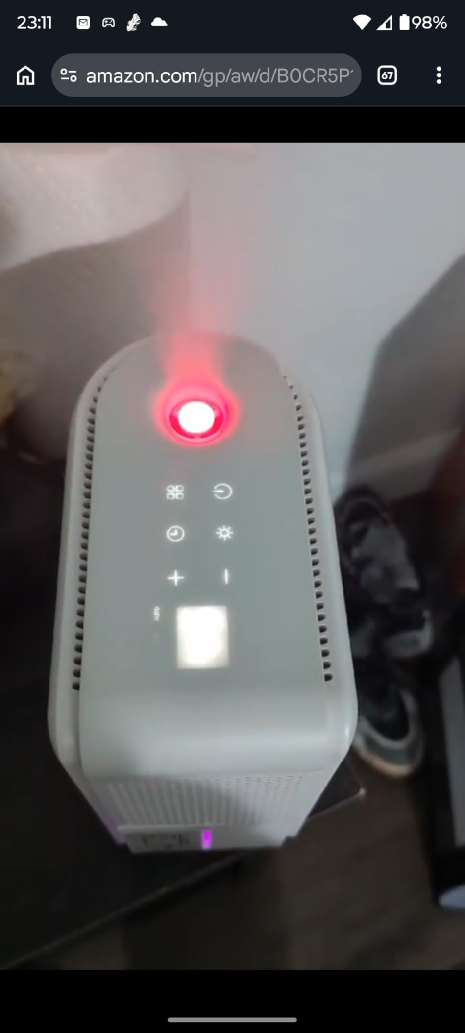 3 in 1 Dehumidifier, Humidifier & Aroma Diffuser with Air Combo One - 39Oz, Small Auto Purifier Humidity Control Quiet 27db Multifuctional Colorful Mist, for Bedroom/Bathroom/Bome/Basement(350 sq.ft) customer photo 1
