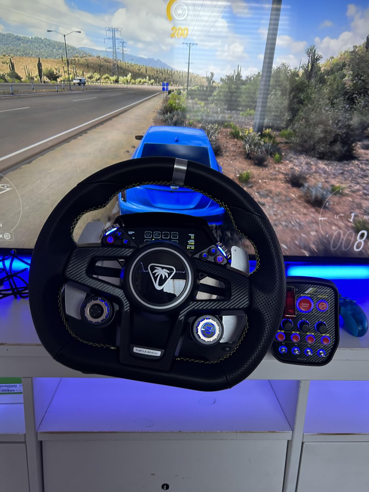 Turtle Beach VelocityOne Race Wheel & Pedal System Licensed for Xbox Series X|S, Xbox One, Windows PCs - 7.2Nm Direct Drive Force Feedback, 3 Pedals & Magnetic Paddle Shifters, Hall Effect Sensors customer photo 1