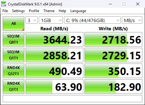 T-Force G50 512GB SLC Caching 3D TLC NAND NVMe PCIe Gen4x4 M.2 2280 Gaming SSD with Ultra-Thin Graphene Heat Spreader Works with PS5 Read/Write 5000/2500 MB/s customer photo 2