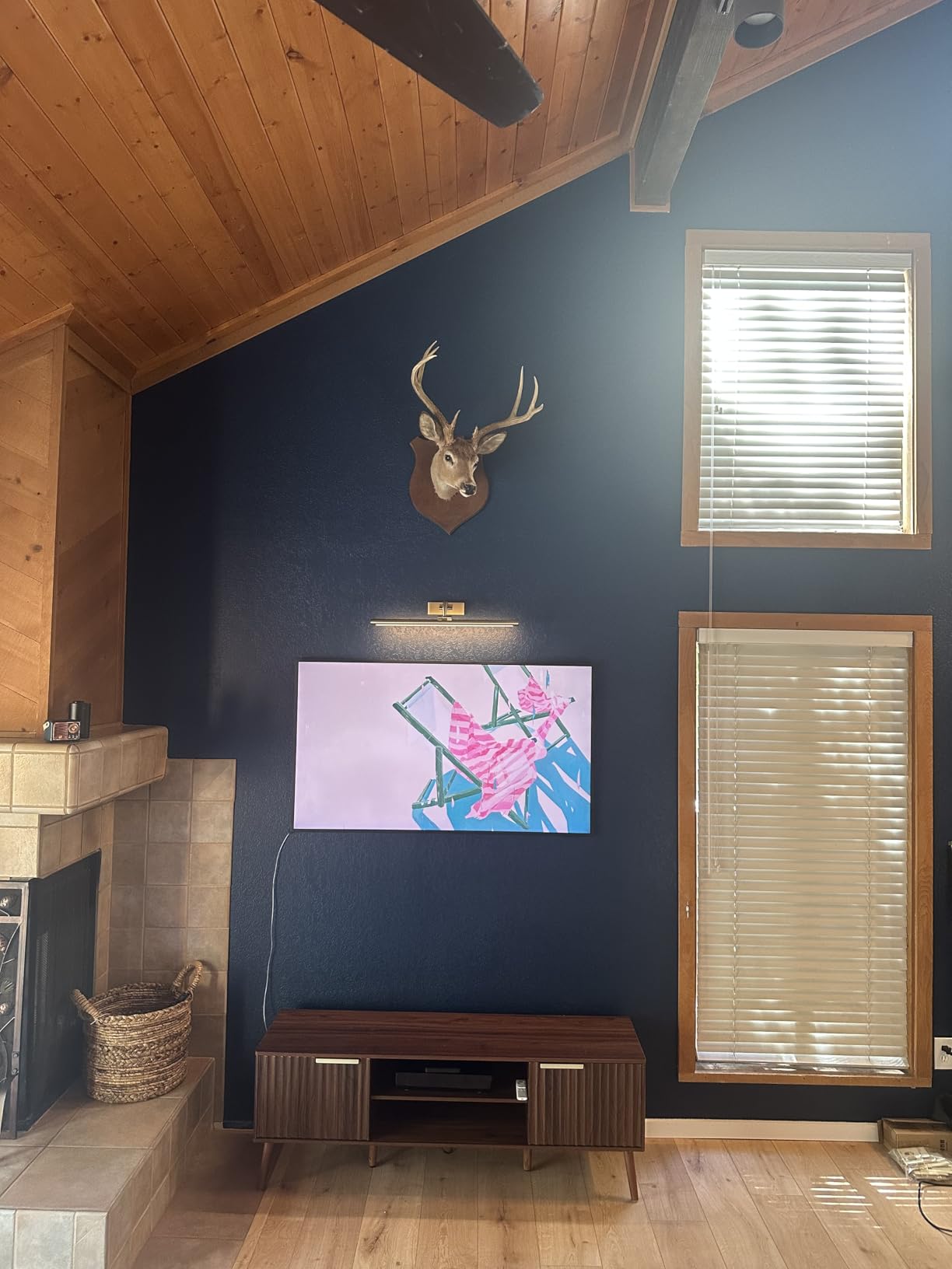 50-Inch Class QLED 4K LS03D The Frame Series Quantum HDR Smart TV w/Dolby Atmos, Art Mode, Anti-Reflection, Customizable Frame, Slim Fit Wall Mount with Alexa Built-in (QN50LS03D, 2024 Model) customer photo 2