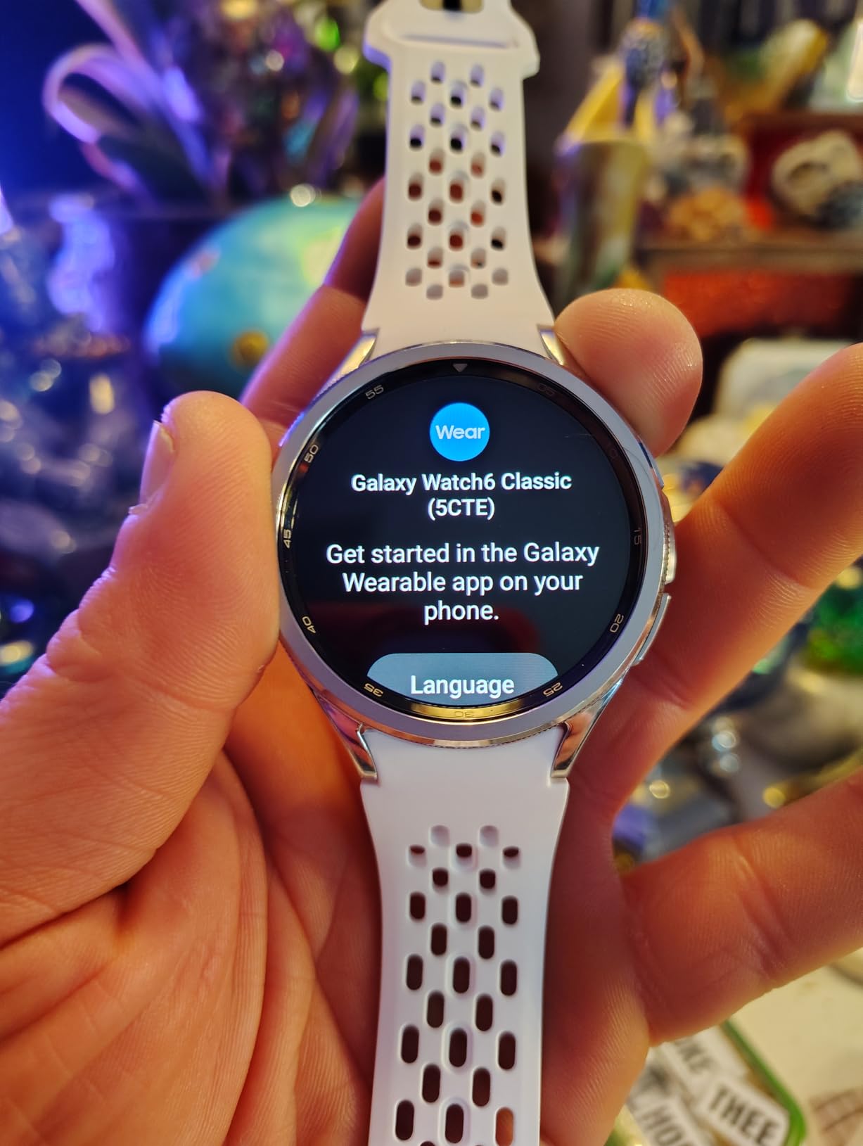 Samsung Galaxy Watch 6 Classic 43mm Smartwatch with Rotating Bezel, Fitness Tracker, Advanced Sleep Coaching, Heart Monitor - Silver (Renewed) customer photo 1