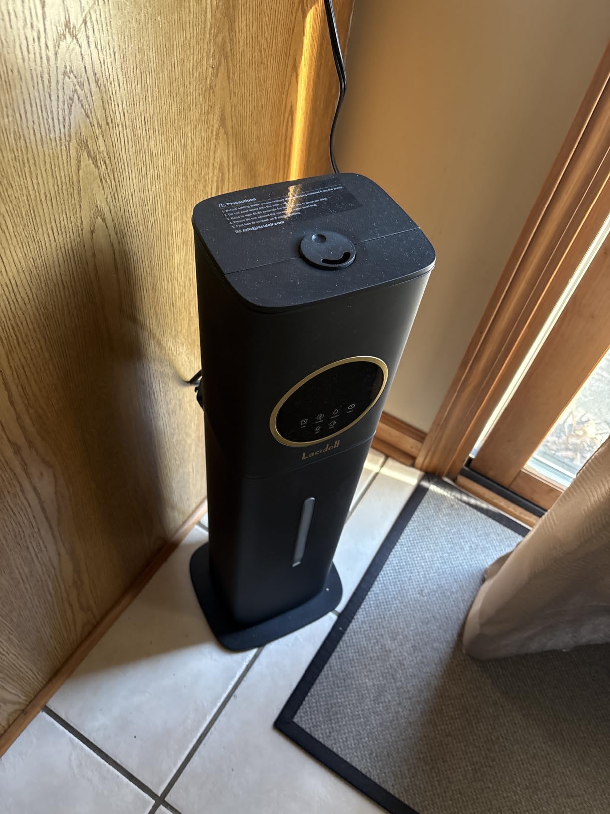 Humidifier Large Room Bedroom with Night Light, 2.1Gal(8L) Humidifiers for Home with Essential Oil Diffuser, Top Fill Whole House Cool Mist Humidifiers for Plants Baby Kids Adults(Black) customer photo 1