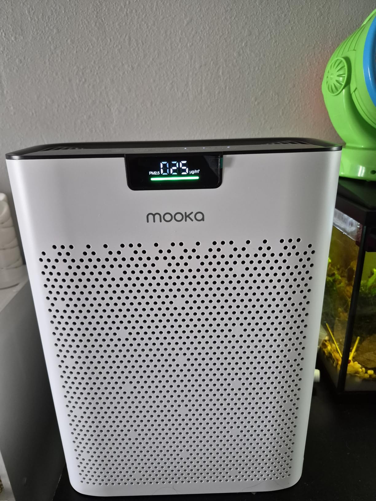 Air Purifier for Home Bedroom Large Room 2200 Ft², MOOKA H13 HEPA Air Cleaner with Washable Pre-filter, Air Quality Monitor, Auto Mode, KJ190 White customer photo 2