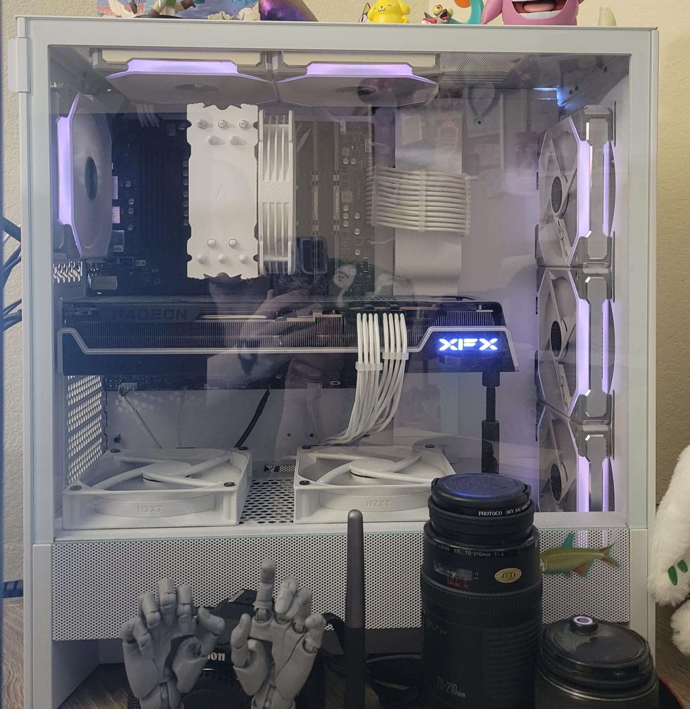NZXT H5 Flow 2024 - Compact ATX Mid-Tower PC Gaming Case - High Airflow - 2 x 120mm Fans Included - 360mm Front & 240mm Top Radiator Support - Cable Management System - Tempered Glass - Black customer photo 2