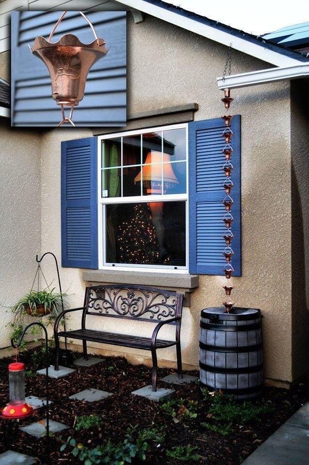 Good Ideas Rain Wizard 50 Gallon Plastic Outdoor Home Water Storage Tank Rain Barrel Collector with Brass Spigot and Flat Back Design, Gray customer photo 1