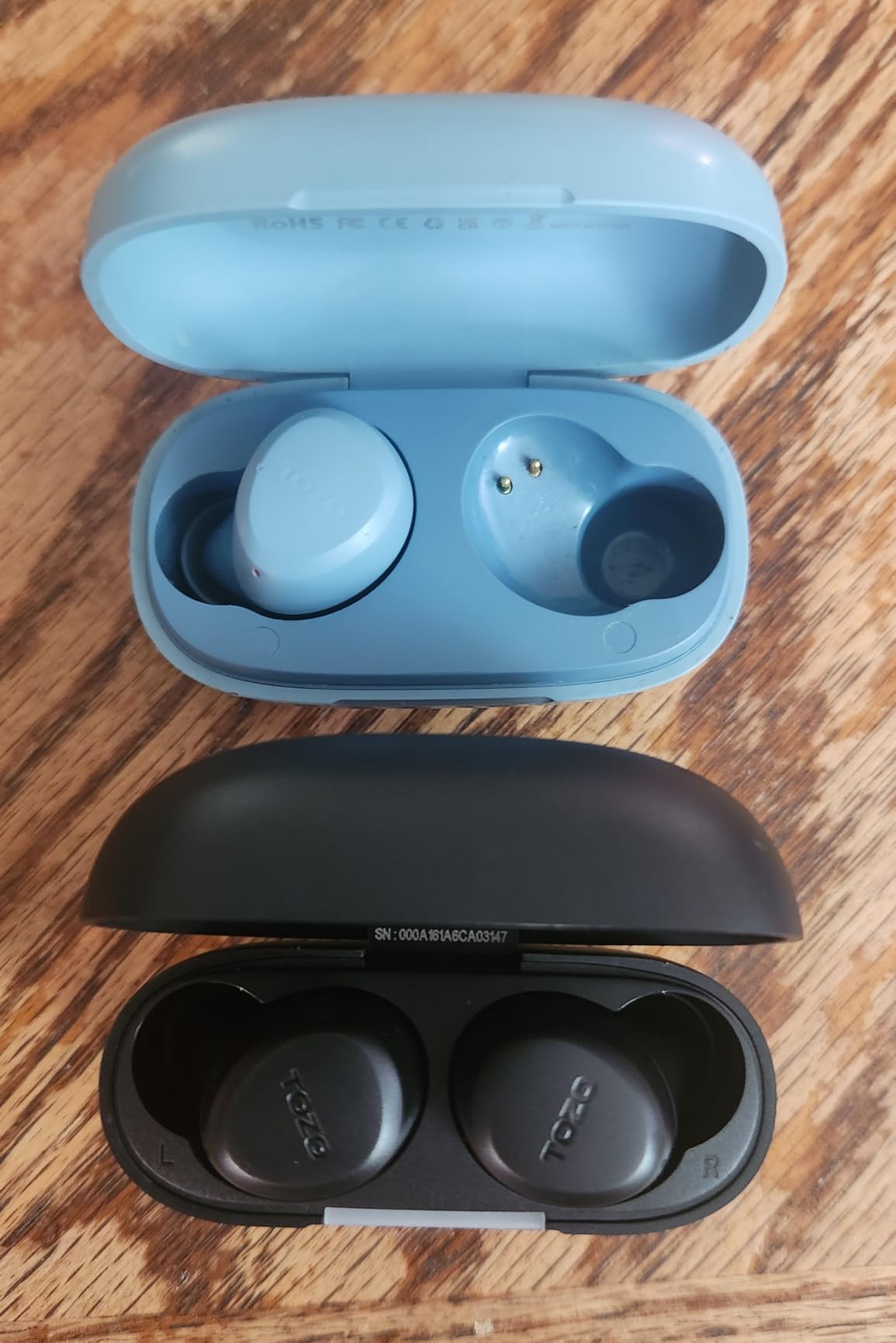 TOZO A1 Wireless Earbuds Bluetooth 5.3 Light Weight in Ear IPX5 Waterproof Headphones 2 Mic for AI Calls, Immersive Premium Sound Bass Headset with Charging Case, 32 Presets EQ Customization via App customer photo 1