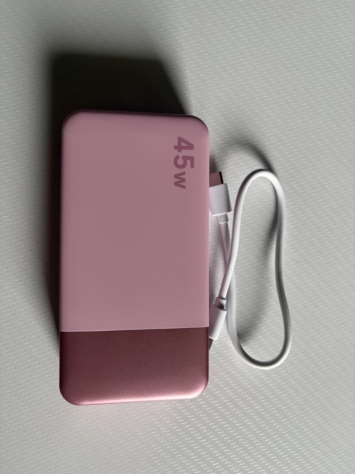 NOBIS Portable Charger, 20000mAh Power Bank, 45W Power Bank Fast Charging, Battery Pack with C to C Cable, Battery Bank with Digital Display for iPhone Android Laptop etc(Black) customer photo 2