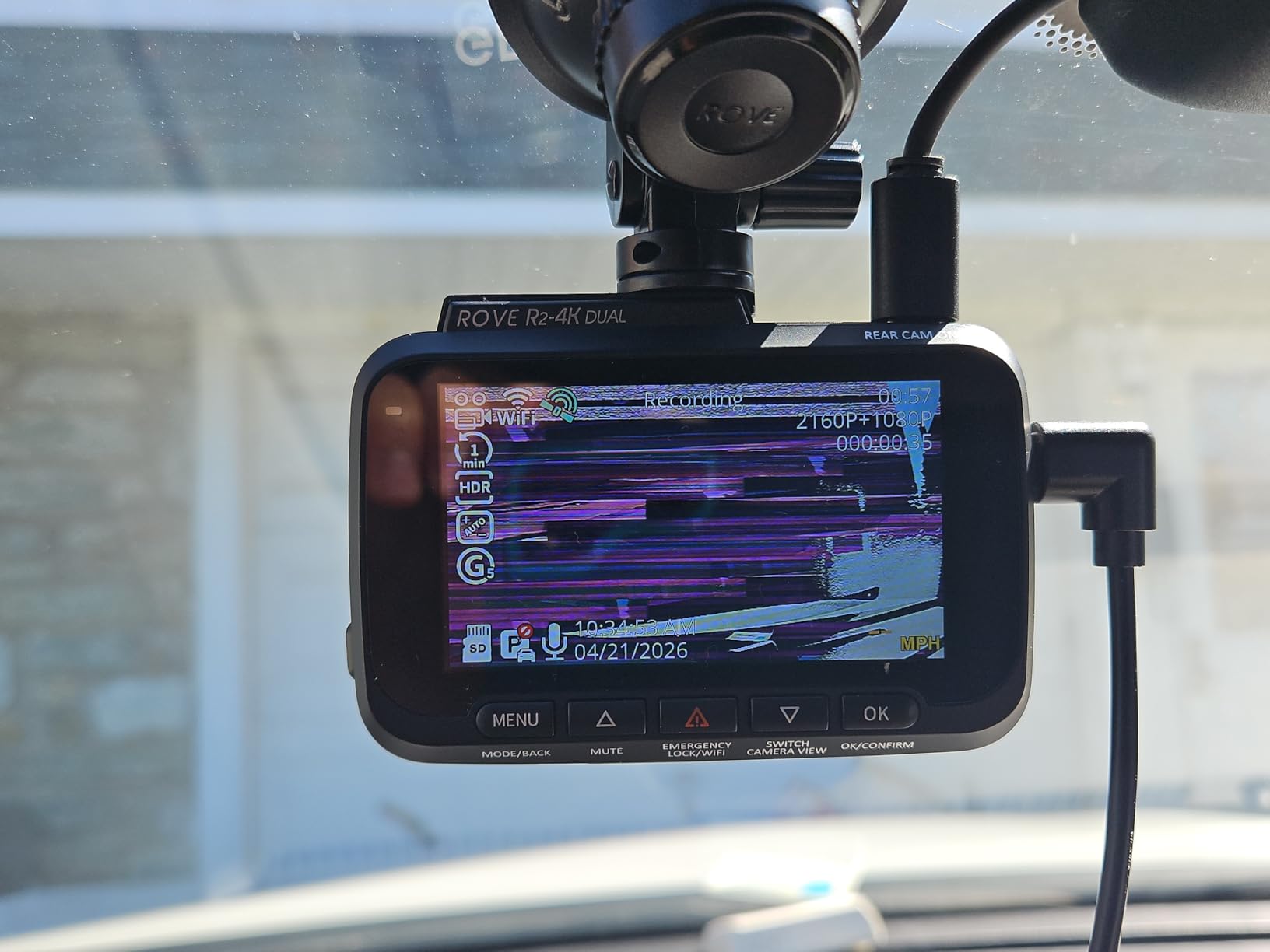 ROVE R2-4K DUAL Dash Cam Front and Rear, STARVIS 2 Sensor, FREE 128GB Card Included, 5G WiFi - up to 20MB/s Fastest Download Speed with App, 4K 2160P/FHD Dash Camera for Cars, 3