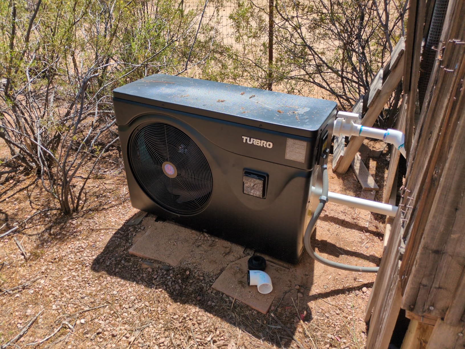 TURBRO 75,000 BTU Swimming Pool Heat Pump, Up to 21,000 Gallons, Inverter Electric Pool Heater for in and Above-Ground Pools, WiFi Enabled, 16.20 COP, 220-240 V, IPX4-Waterproof, Beluga B75V customer photo 2