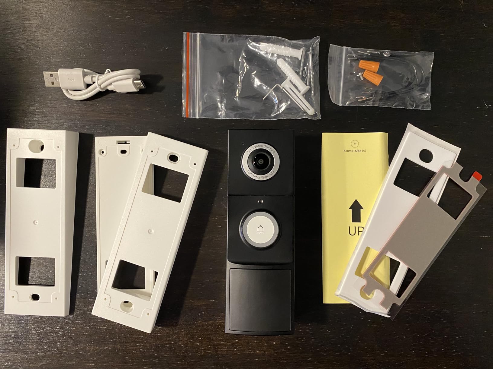 Tapo 2K+ Wired or Battery Powered Smart Video Doorbell with Chime - 180-degree Field of View, Person/Vehicle/Package Detection, Ring Call, 2-Way Audio, Subscription-Free Local Storage or Optional Cloud, D225 customer photo 2