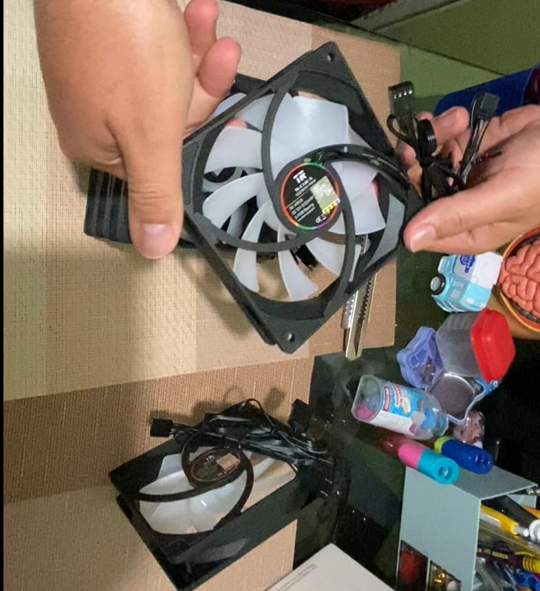 Thermalright 5 Pack TL-C12C-S CPU Fan 120mm ARGB Case Cooler Fan, 4pin PWM Silent Computer Fan with S-FDB Bearing Included, up to 1550RPM Cooling Fan (5 Quantities) customer photo 2