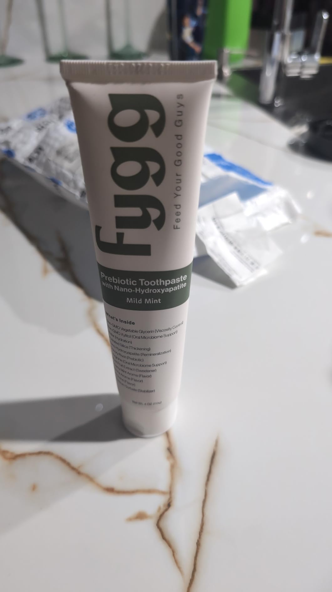 Fygg Fluoride Free Toothpaste, Nano Hydroxyapatite (Mild Mint) | Dentist Recommended - for Remineralizing, Whitening, & Sensitive Teeth - Premium Tooth Paste for Adults & Kids Oral Care (4oz) customer photo 2