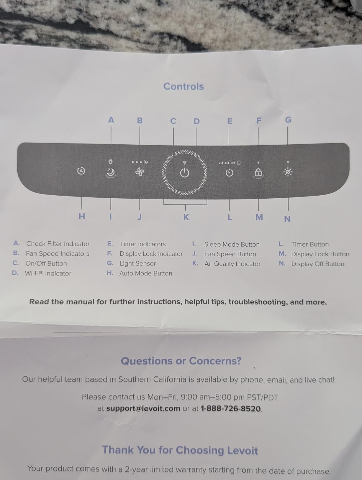 LEVOIT Air Purifier for Home Bedroom with HEPA Filter, White Noise Sound Machine and Blue Light-Safe Night Light Support Better Sleep, AHAM VERIFIDE, 5 Air Quality Monitor, Smart WiFi, Sprout customer photo 2