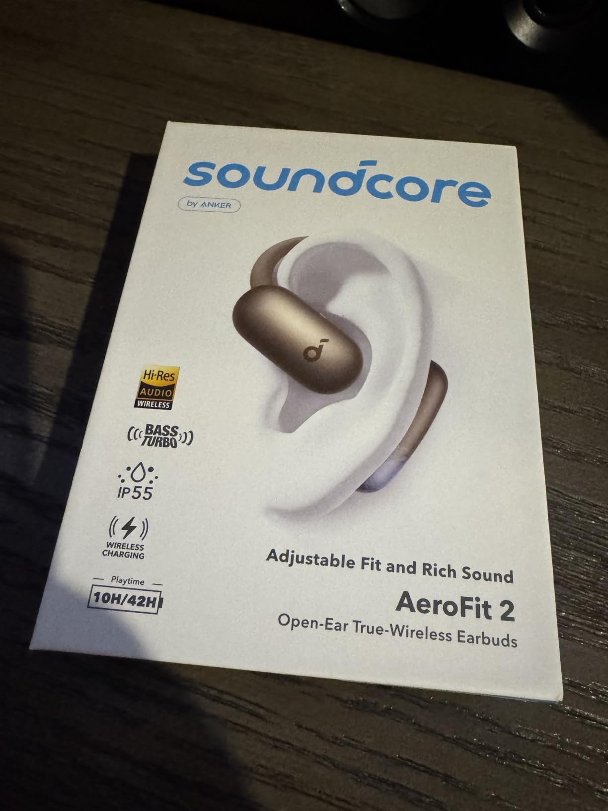 soundcore AeroFit 2 by Anker, Open-Ear Headphones, Real-Time Translation Earbuds, 4 Adjustable Positions for Every Ear Size, 2× Richer Bass, Hi-Res, 42H Playtime, IP55,AI Clear Calls,Wireless Charging customer photo 2