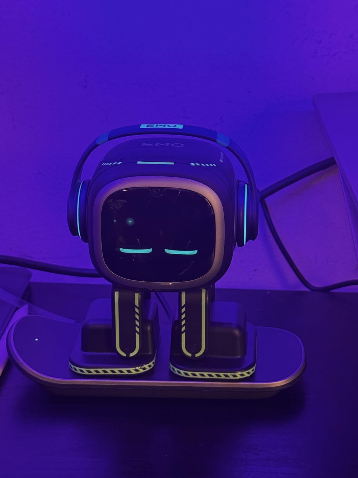 EMOPET AI Desk Robot Companion - ChatGPT Enabled with Voice Commands & Dancing, Interactive AI Robot Pet with Personality, for Adults and Kids customer photo 1