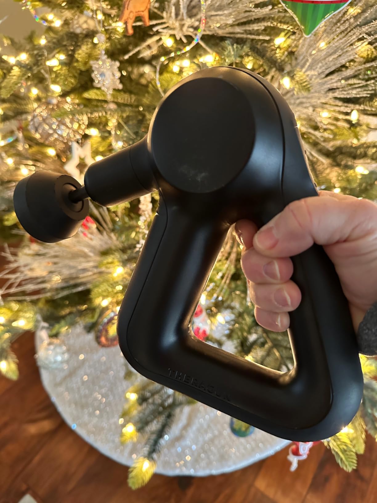 TheraGun Therabody Relief - Quiet Deep Tissue Therapy Massage Gun - Bluetooth Enabled, Electric Percussion Massage Gun (Black) customer photo 2