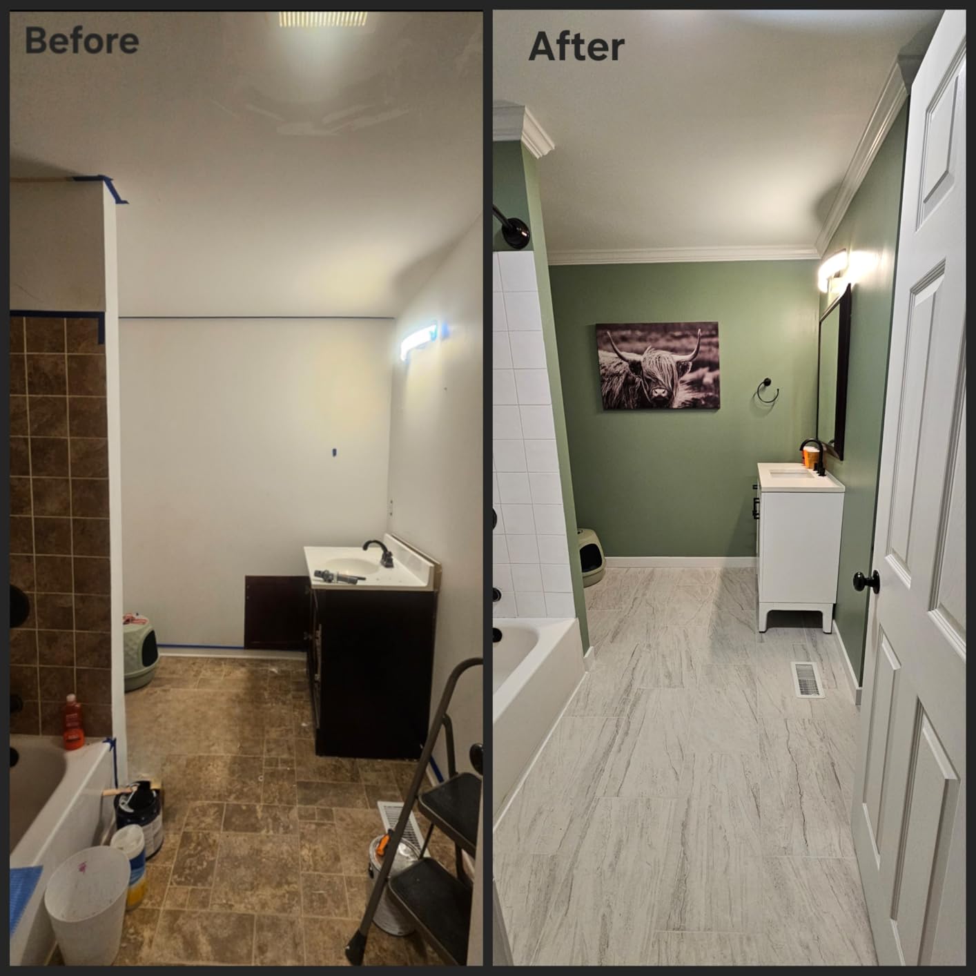 Broan-NuTone Bathroom Exhaust Fan with LED light - Easy Retrofit Without Attic Access, Quiet 1.5 Sones, Effective Ventilation at 80 CFM ENERGY STAR Certified Moisture and Odor Control customer photo 2