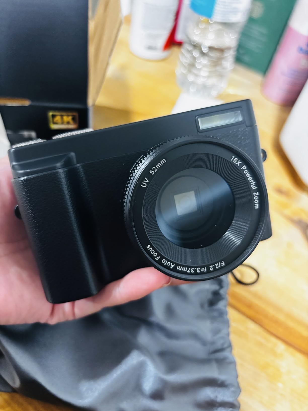 Duluvulu 4K Digital Camera for Photography Autofocus, 2026 Latest 48MP Vlogging Camera for YouTube with SD Card, 3 Batteries, 3