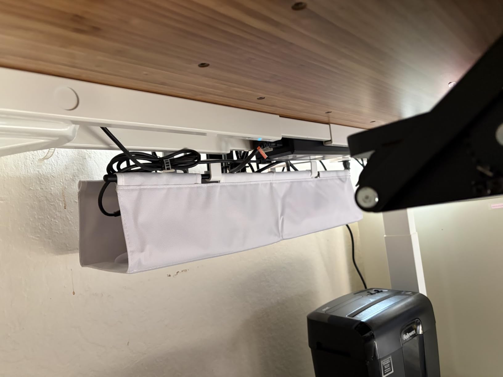 Univivi No Drill Under Desk Cable Management Tray, 36