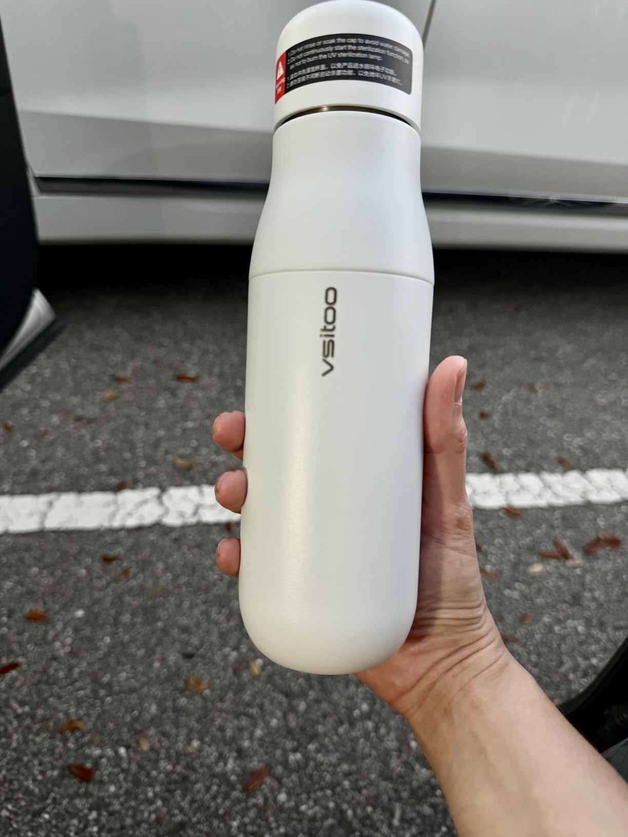 VSITOO S1 Pro 15oz AI Self-Cleaning Insulated Mini Water Bottle | Auto UV-C, 30-Day Battery, Magnetic, 304 Stainless Steel, IPX7, BPA-Free, Smart Display, Leak-Proof, Gym, Gift for Women Men customer photo 1