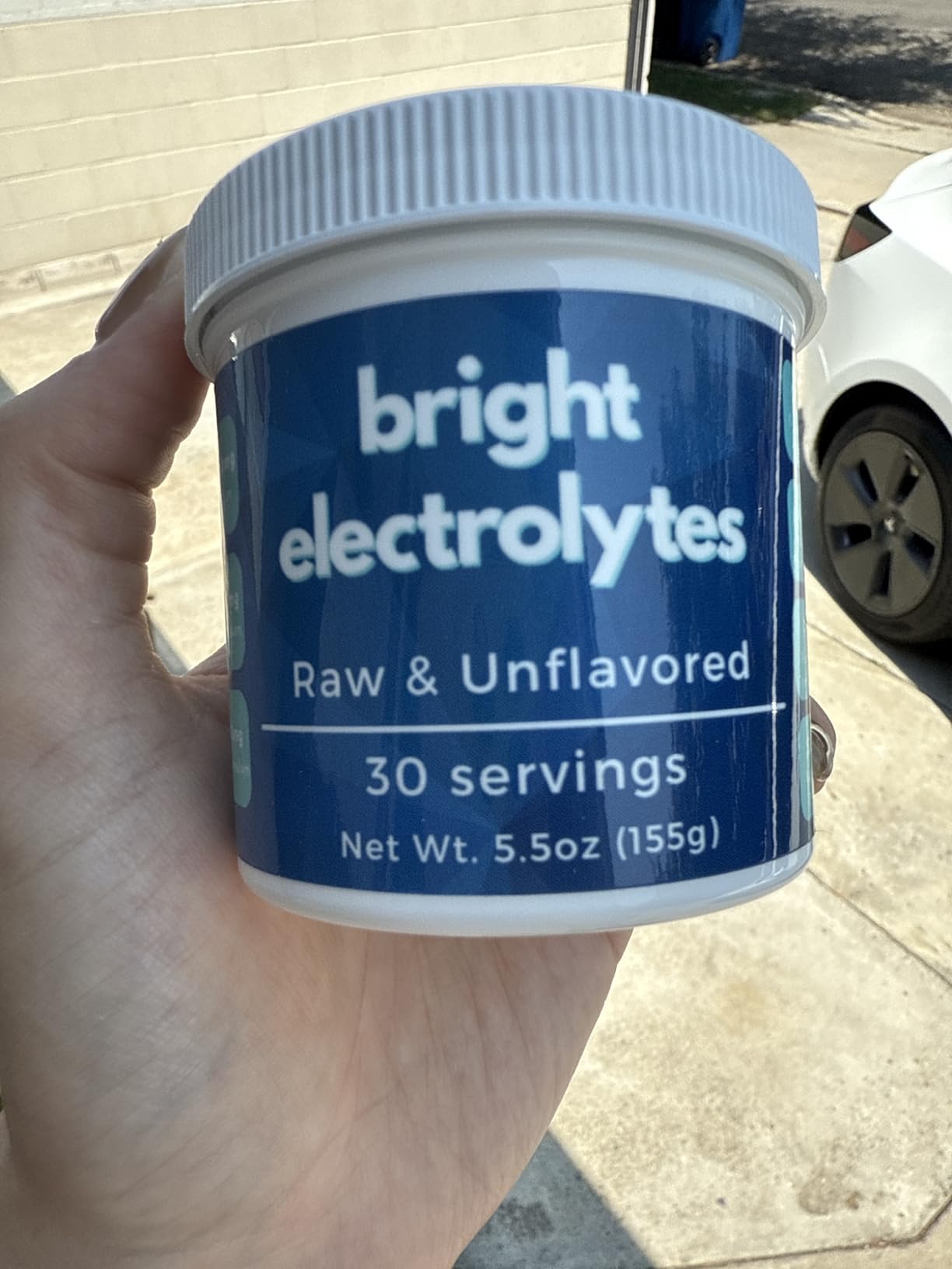 Bright Hydration Electrolyte Powder - Raw & Natural - No Added Flavors, Zero Sugar - Sea Salt, Himalayan Pink Salt, Magnesium & Potassium - Medium 5.5 oz Jar customer photo 1