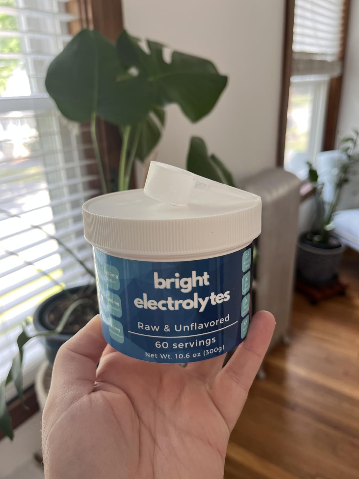 Bright Hydration Electrolyte Powder - Raw & Natural - No Added Flavors, Zero Sugar - Sea Salt, Himalayan Pink Salt, Magnesium & Potassium - Medium 5.5 oz Jar customer photo 2