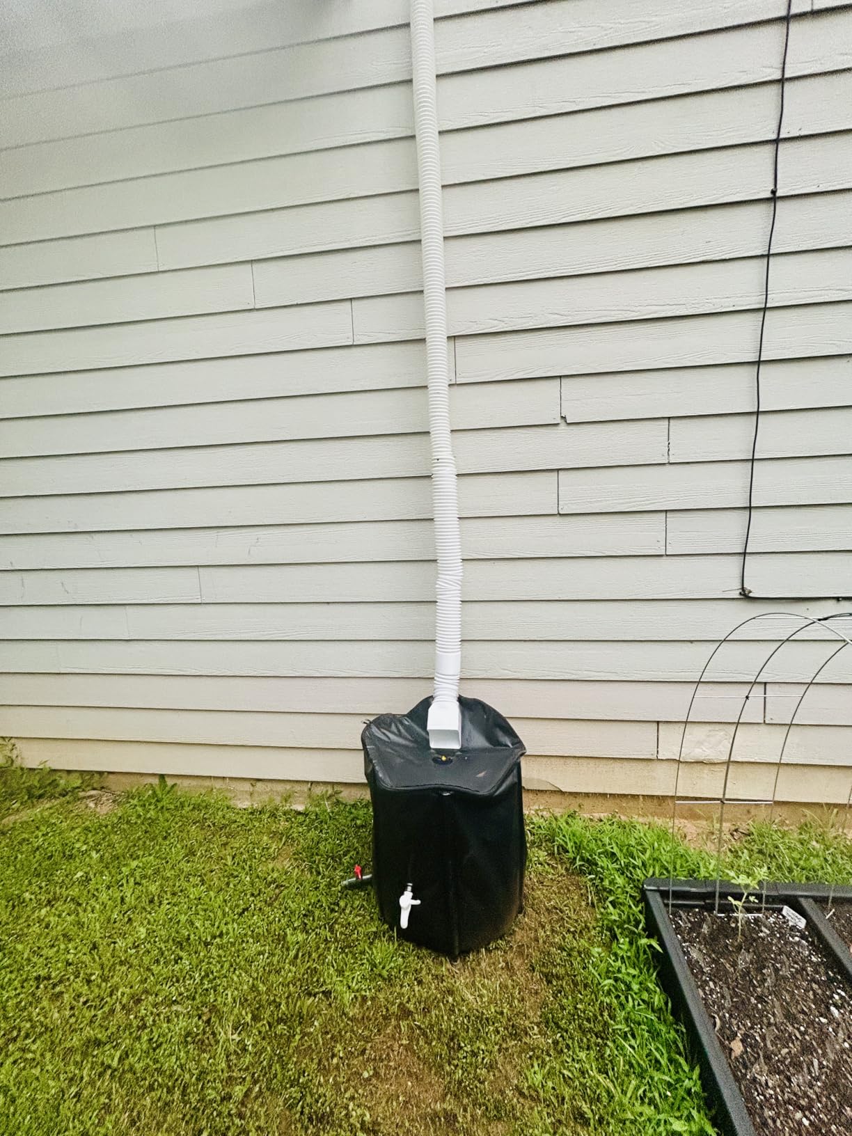 Collapsible Rain Barrel Water Storage Containers-53 Gallon Portable Rainwater Collect System Water Tank to Collect Rainwater from Gutter Downspout Water Catcher with Spigots, Filter & Overflow Kits customer photo 2
