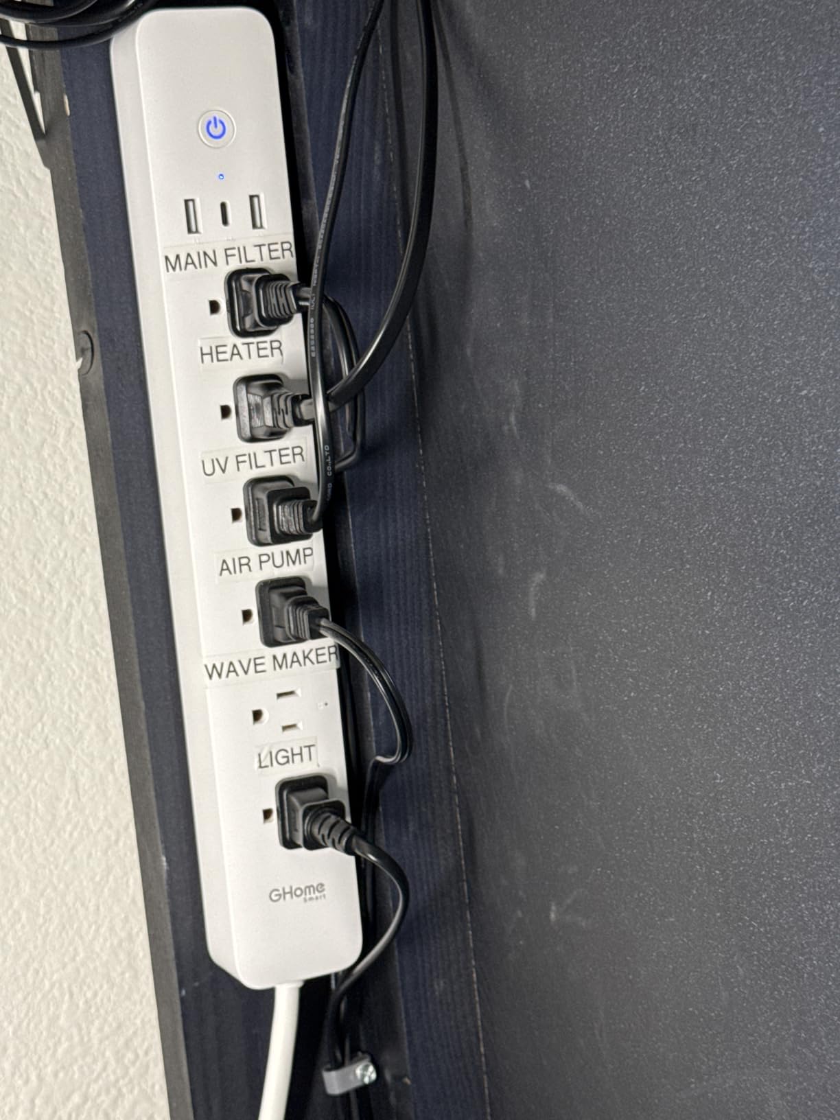 GHome Smart Power Strip 15A, 2.4G WiFi Smart plugs that work with Alexa & Google Home, Surge Protector Flat Plug with 6 APP Control WiFi outlets, FCC Listed, 7.18 Ft flat Extension Cord, No Hub Needed customer photo 1