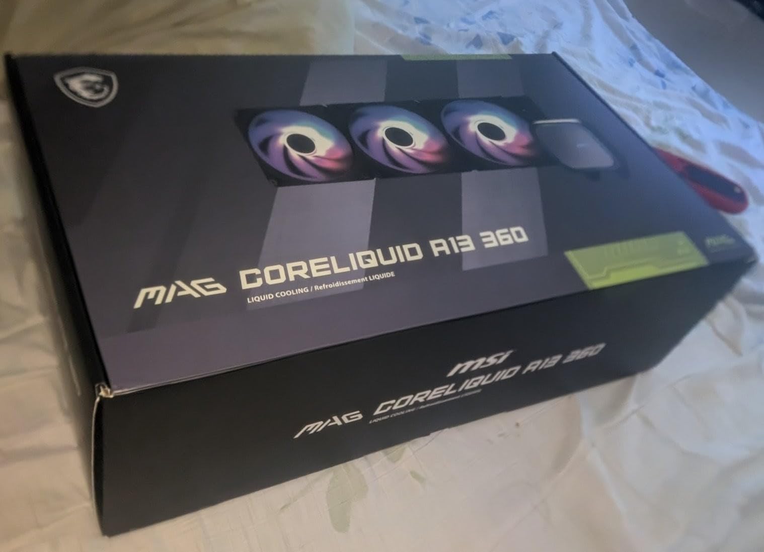 MSI MAG Coreliquid A13 360 - AIO ARGB CPU Liquid Cooler - 360mm Radiator - LGA 1700/1851 / AM5/AM4 Compatible - Triple 120mm ARGB PWM Fans, Black customer photo 2