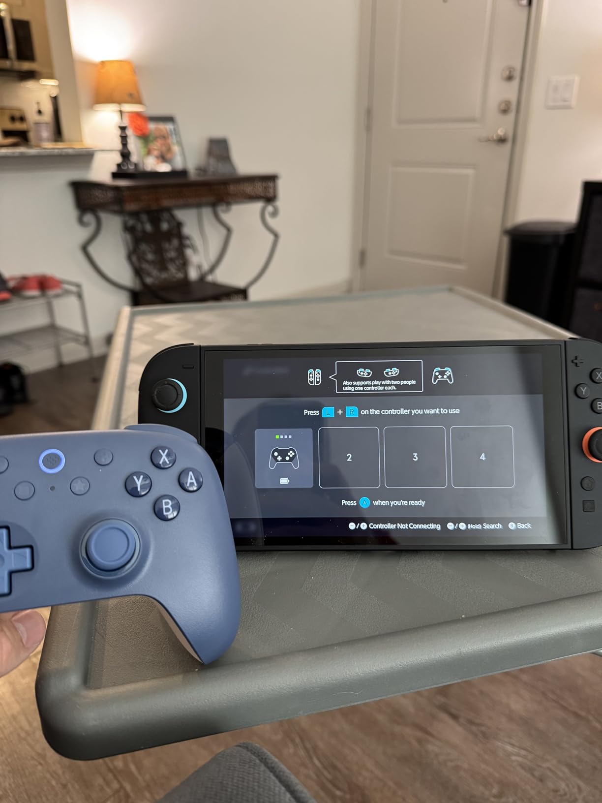 8Bitdo Ultimate 2C Bluetooth Controller (Hall Effect Joystick Update) - for Switch/Switch 2, with Remappable L4/R4 Bumpers, 6-axis Motion Control, Rumble Vibration and Turbo Function - Dark Blue customer photo 2