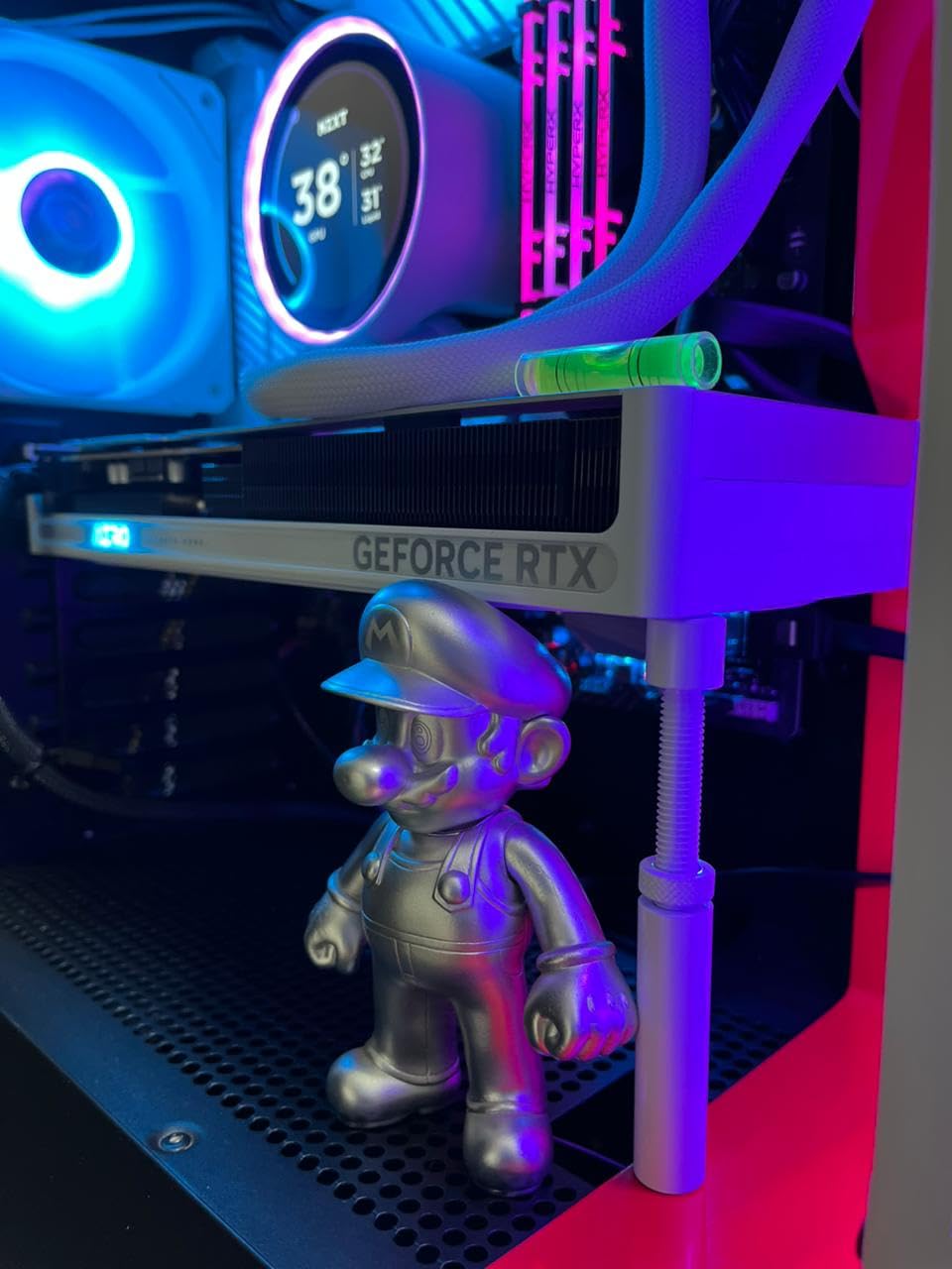 GPU Support Bracket, Gpu Anti Sag Bracket, Graphics Card GPU Brace Support, Video Card Sag Holder Bracket, GPU Stand with Magnet & Non-Slip Sheet, L(74-120mm) customer photo 2