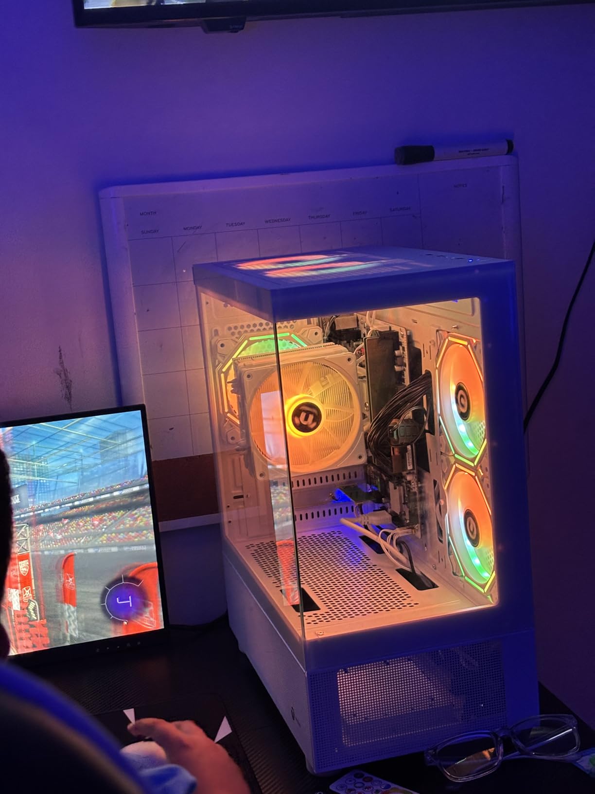 Gaming PC Desktop Computer, AMD Ryzen 5 5600GT 16GB RAM 1TB NVMe SSD, Prebuilt Tower PC with Integrated Graphics, ATX 3.0 Power, RGB Cooling Fans, Windows 11 Home for Home Office, and Student (Black) customer photo 1