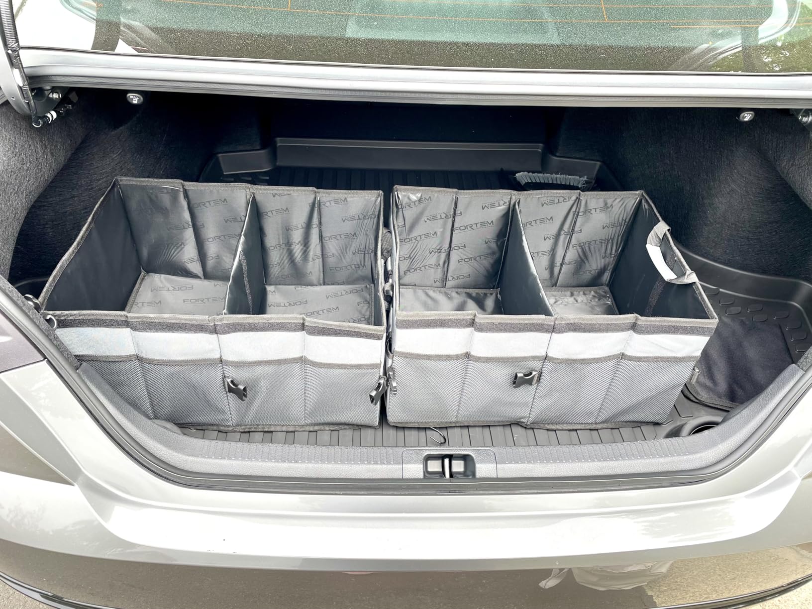 FORTEM Trunk Organizer For SUV Car Trunk Organizer, Foldable Storage, Car Accessories for Women Men, Collapsible Bag, 600D Oxford, Non Slip Bottom, Straps, Soft Cover (45L) customer photo 1