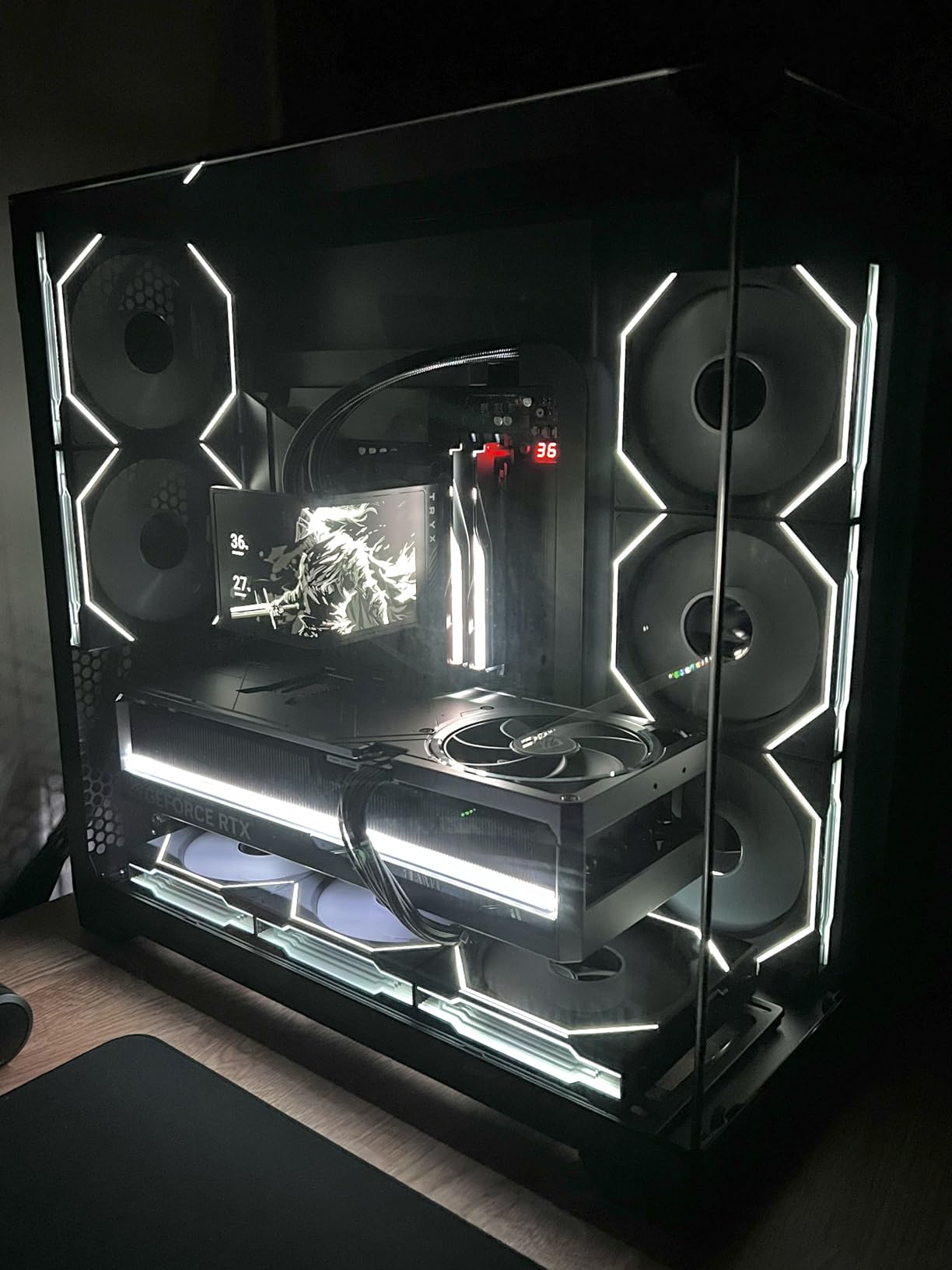 ASUS ROG Astral NVIDIA GeForce RTX 5080 16GB GDDR7 OC Edition Gaming Graphics Card (PCIe 5.0, HDMI/DP 2.1, 3.8-Slot, 4-Fan Design, Axial-tech Fans, Patented Vapor Chamber) customer photo 2