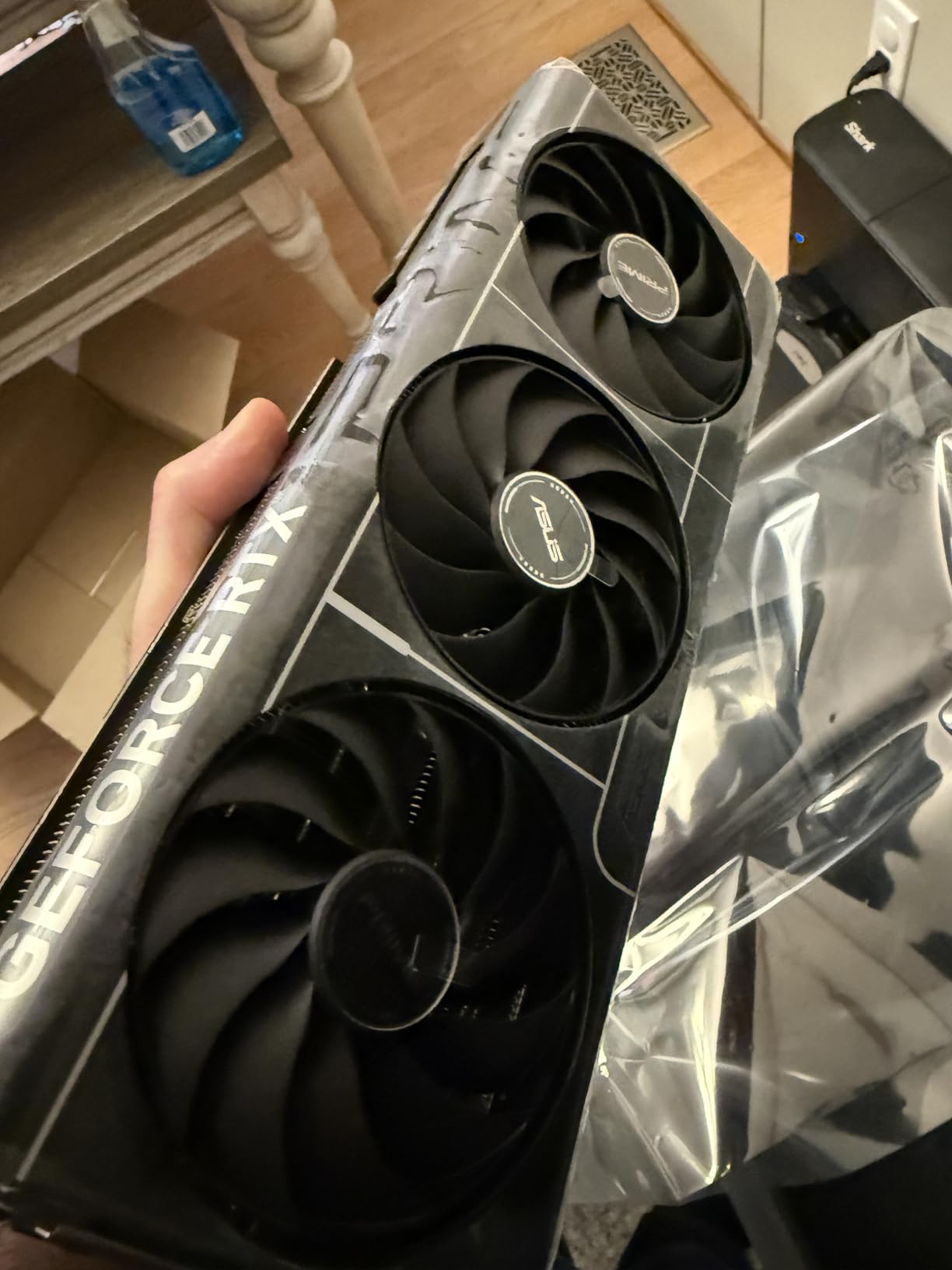 ASUS The SFF-Ready Prime GeForce RTX 5080 OC Edition 16GB GDDR7 Graphics Card, NVIDIA, (PCIe 5.0, HDMI/DP 2.1, 2.5-Slot, Axial-tech Fans, Vapor Chamber, Dual BIOS) customer photo 1