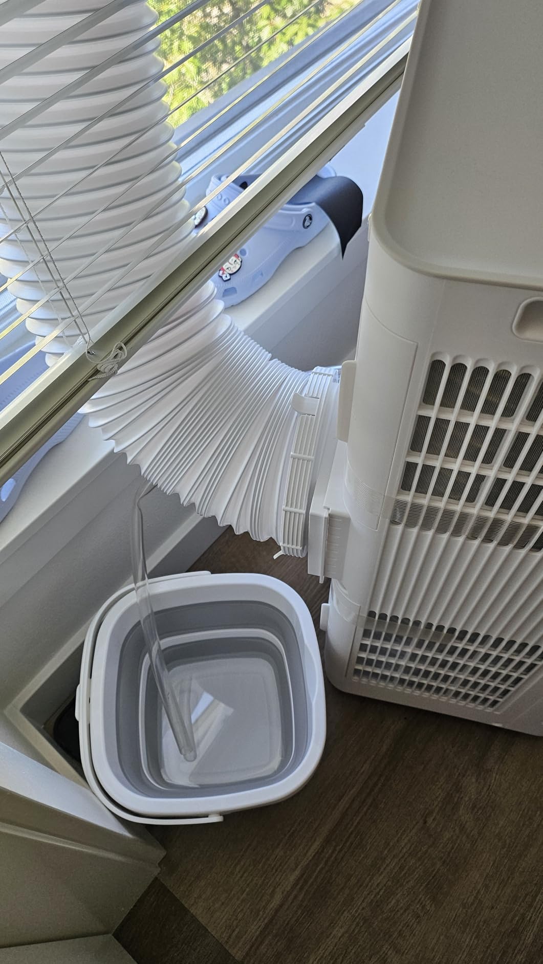 10,000 BTU ASHRAE (7,100 BTU SACC) Portable Air Conditioner, Smart Control, Cools up to 300 Sq. Ft., with Dehumidifier & Fan mode, Easy-to-use Remote Control & Window Installation Kit Included customer photo 2