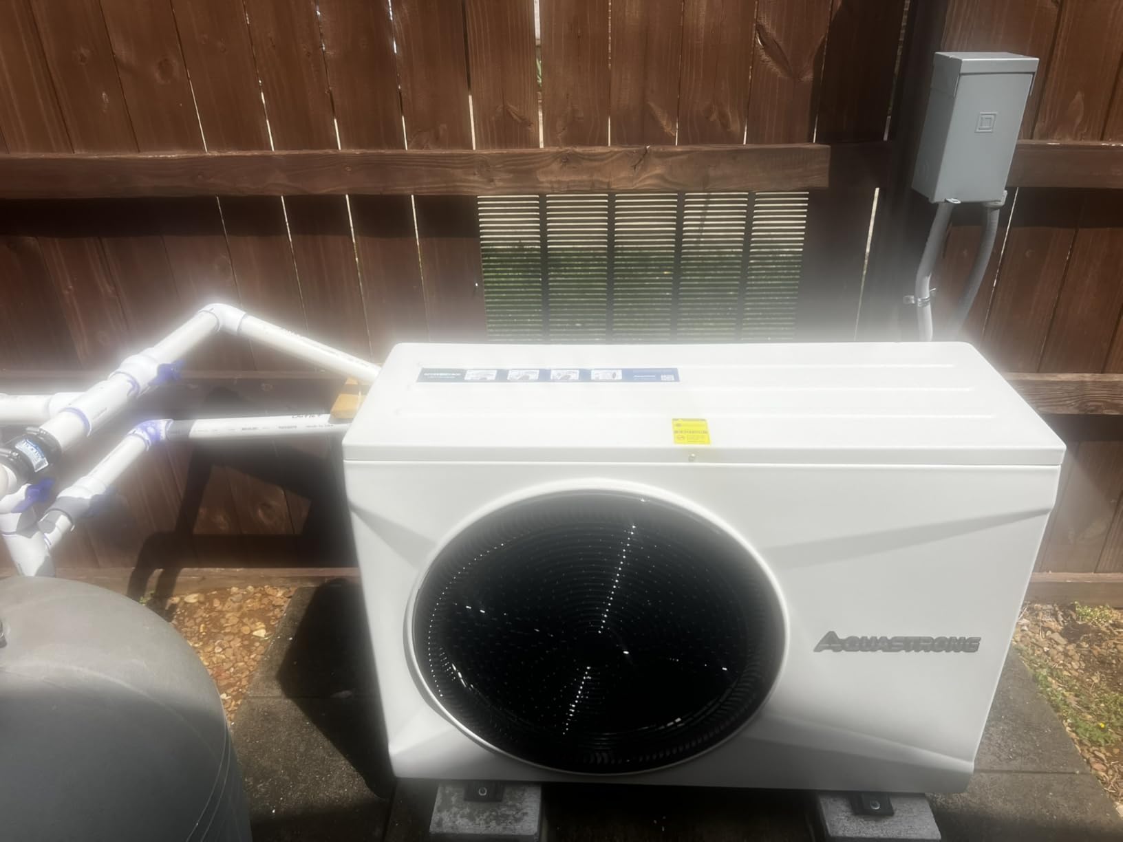 AQUASTRONG Inverter Swimming Pool Heat Pump, Pool Heater for Above Ground and Inground Pool Heating Smart WiFi Control and Cooling Pool Heater Pools Up to, 9000 Gallons customer photo 2