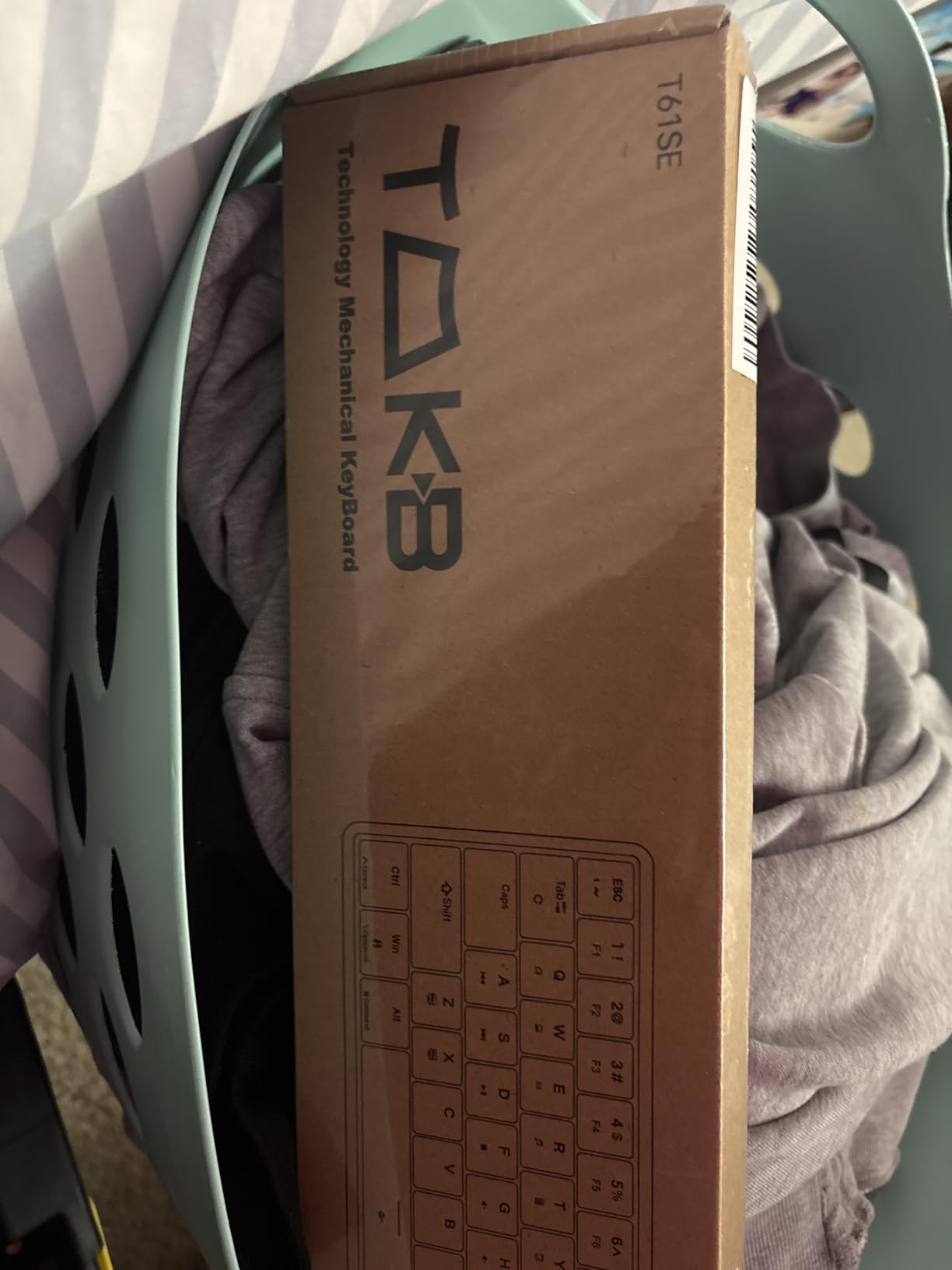 TMKB 60% Mechanical Gaming Keyboard, Red Linear Switch, LED Backlight, Anti-Ghosting, Detachable USB-C, Double-Shot Keycaps, 61 Keys, Wired, White customer photo 1