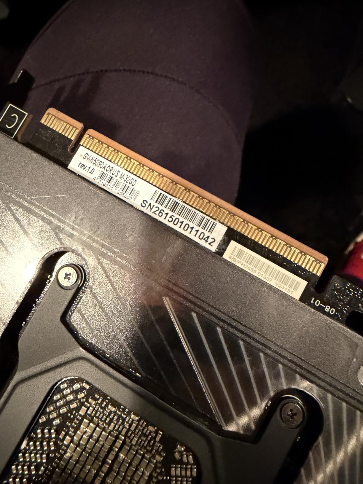 GIGABYTE AORUS GeForce RTX 5090 Master 32G Graphics Card, WINDFORCE Cooling System, 32GB 512-bit GDDR7, GV-N5090AORUS M-32GD customer photo 2
