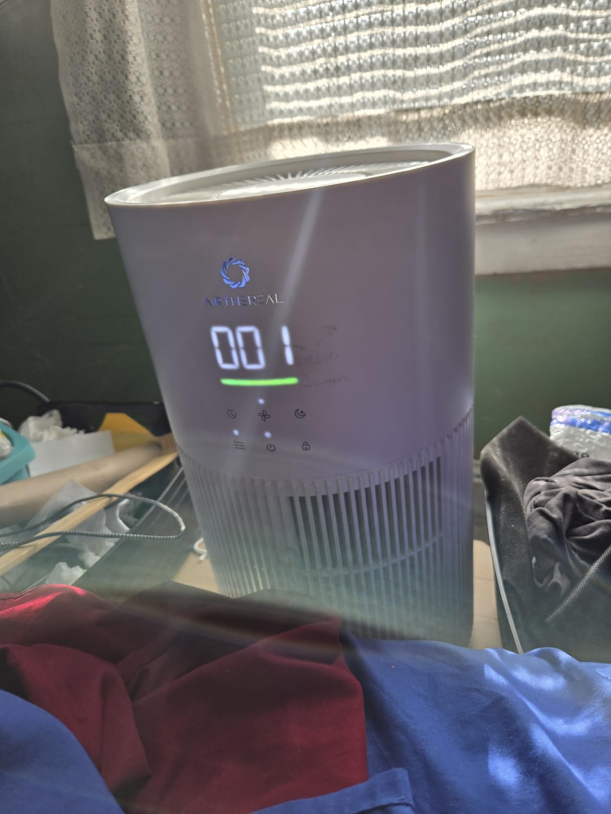 Airthereal 2-in-1 Air Purifier & Humidifier Combo for Large Room up to 1200 ft², 3-Stage Filters, Air Quality Monitor and Quiet Sleep Mode, Evaporative Humidifier with Hygrometer, iF Design Award 2026 customer photo 2
