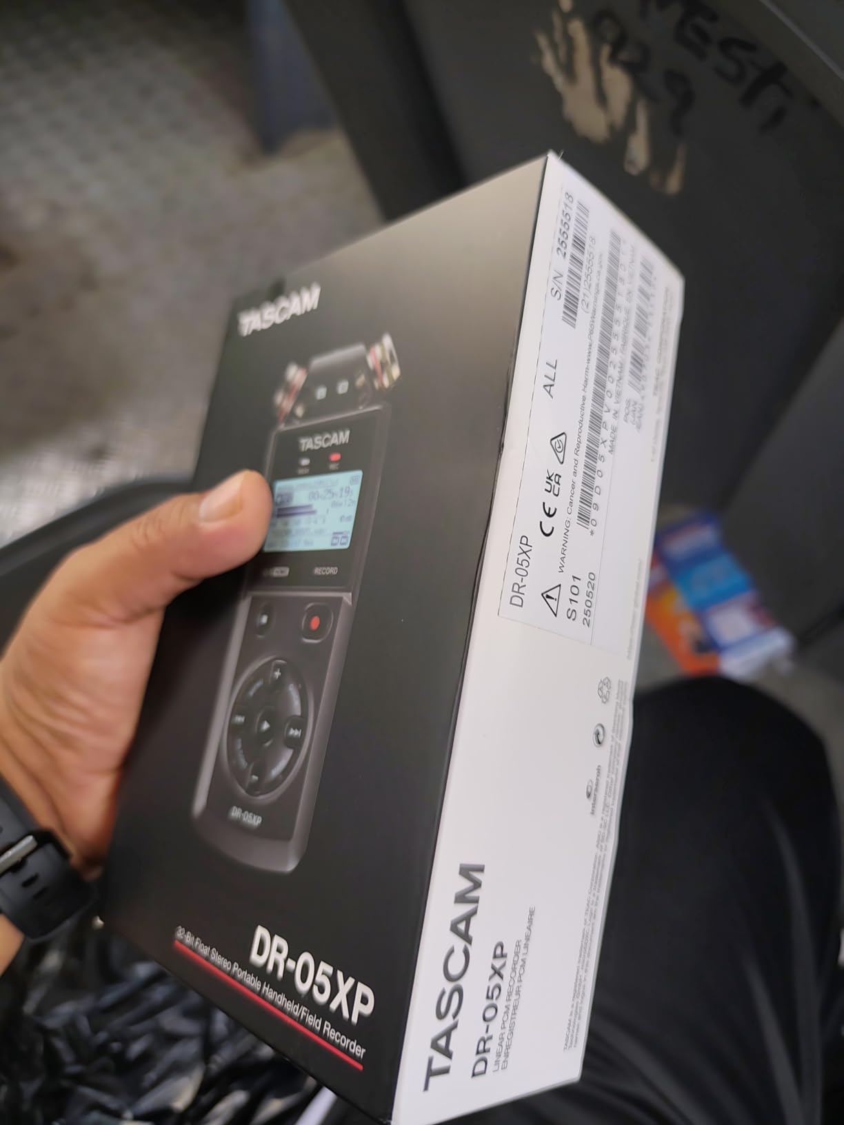 Tascam DR-05XP 32-Bit Float Portable Handheld Field Recorder and USB-C Audio Interface - Digital Stereo Recording of Music, Sound, Voice, Audio for Video and Podcasting customer photo 2