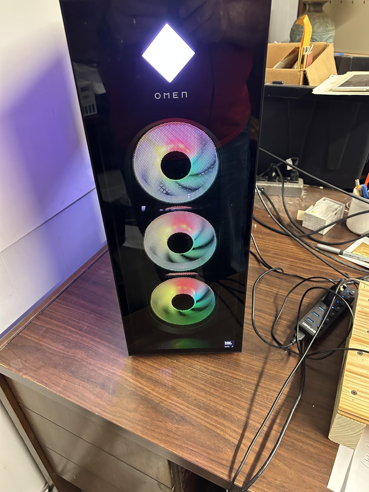 HP OMEN 45L Gaming Desktop, Intel Core Ultra 7 265K, 32 GB RAM, 1 TB SSD, NVIDIA GeForce RTX 5070 Ti, Windows 11 Pro, Microsoft Copilot, Tempered Glass, GT22-3060 (2025) customer photo 2