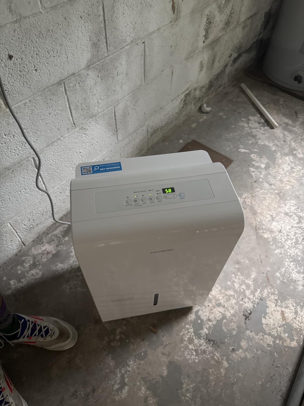 Dehumidifier 1,800 Sq Ft Wi-Fi (8 Pint MAX 24 Pint at 95°F, 90% RH) for Advanced Humidity & Moisture Control, Quiet, Efficient, Auto Shut-off, Ideal for Home, Basement, Office customer photo 1