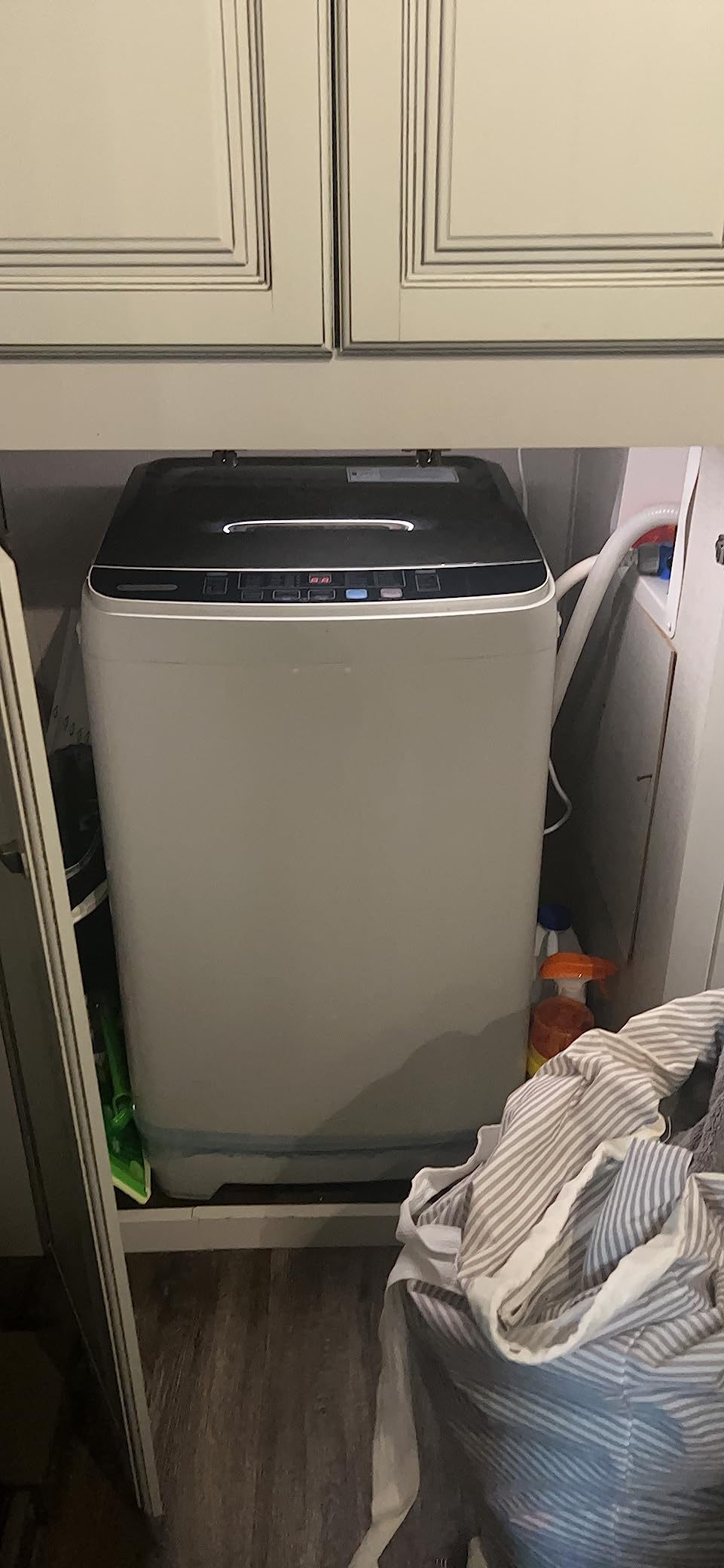 20Lbs Portable Washing Machine Nictemaw Portable Washer, 2.8 Cu.ft Washer and Dryer Combo with Drain Pump, 10 Programs 8 Water Level Compact Laundry Washer for Home, Apartment, RV, Dorms customer photo 1